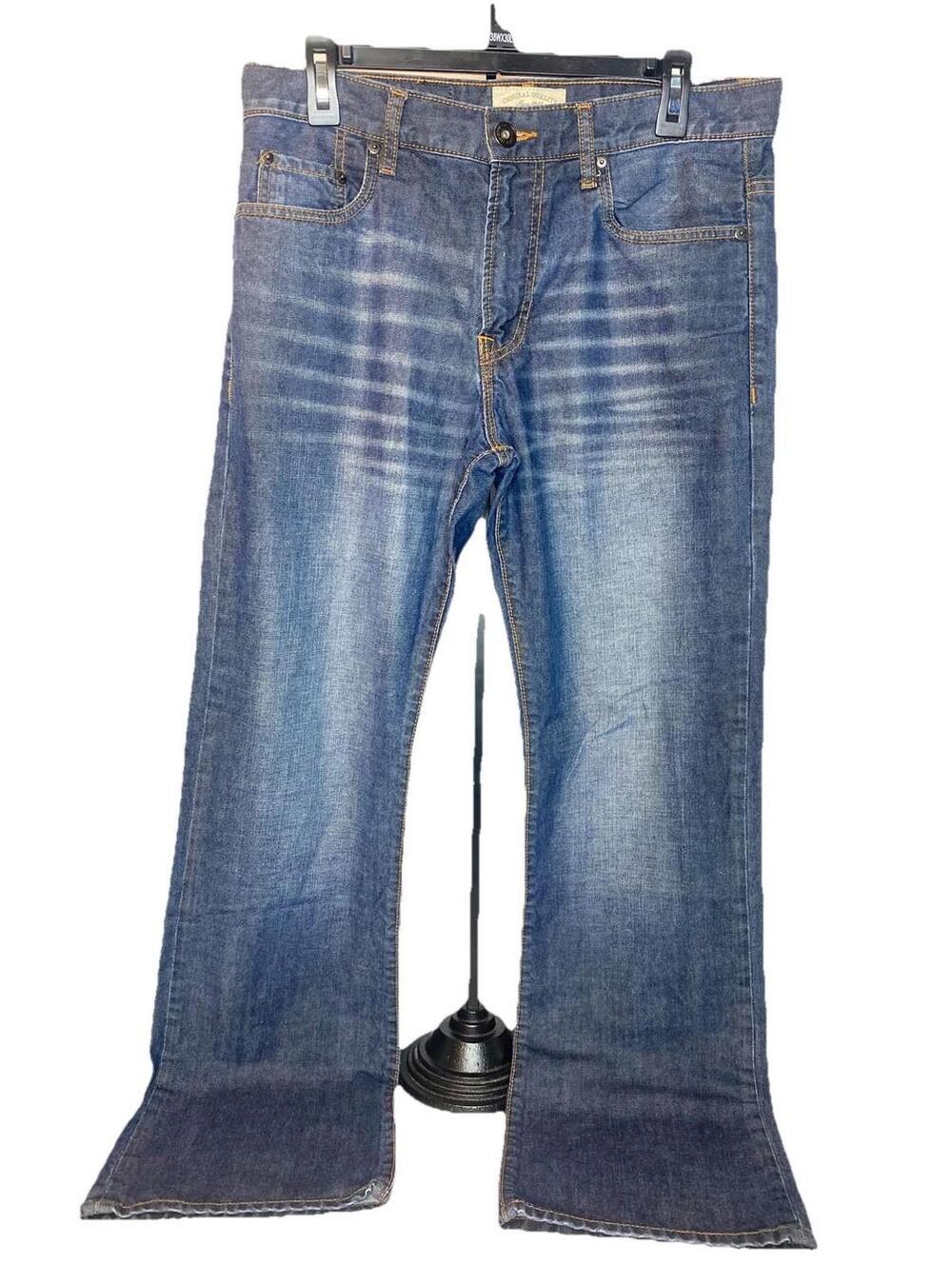 Aeropostale 32x32 Driggs Slim Bootcut Jeans Vintage Oversized Retro Stone Y2K